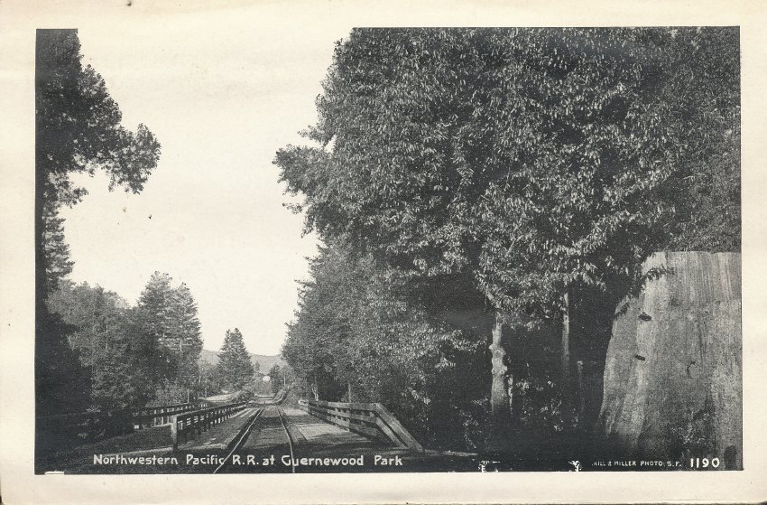 Northwestern Pacific R.R. at Guernewood Park Turrill & Miller Photo S.F.
1190