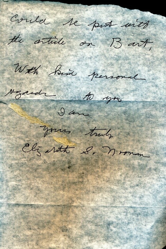 Letter (Hand-written)
