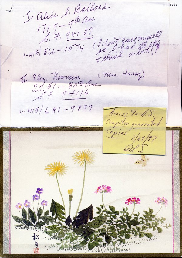Letter (Hand-written)