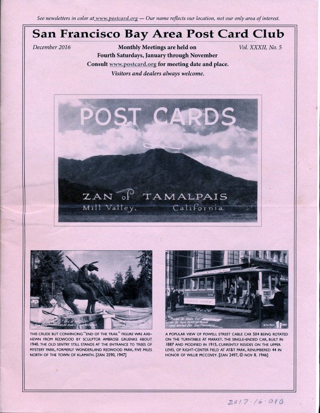 San Francisco Bay Area Post Card Club