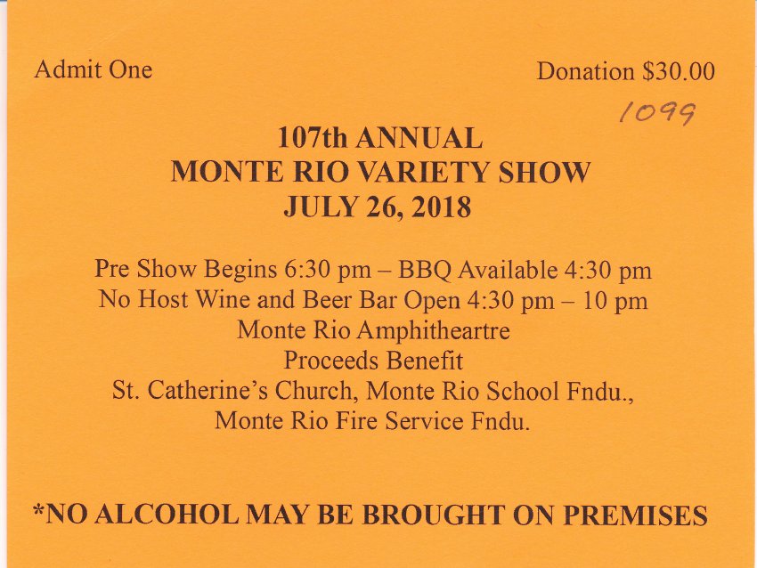 Ticket, Admission
