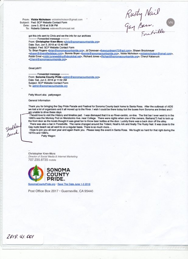 Email (Letter from )
