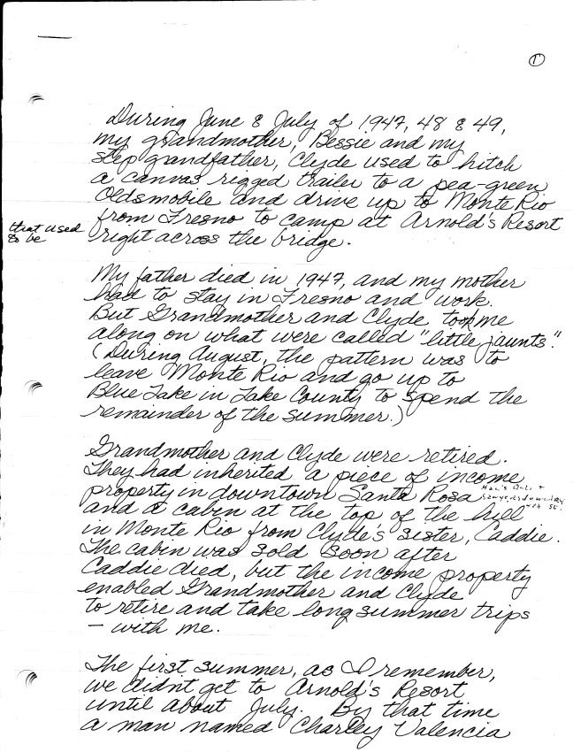 Memoir (Nine handwri)