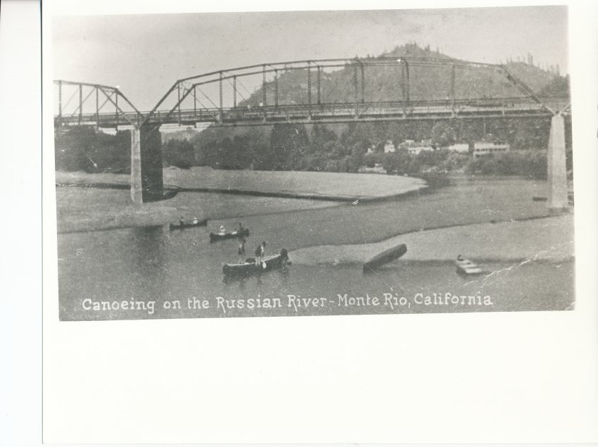 Monte Rio — Bridge with Canoes