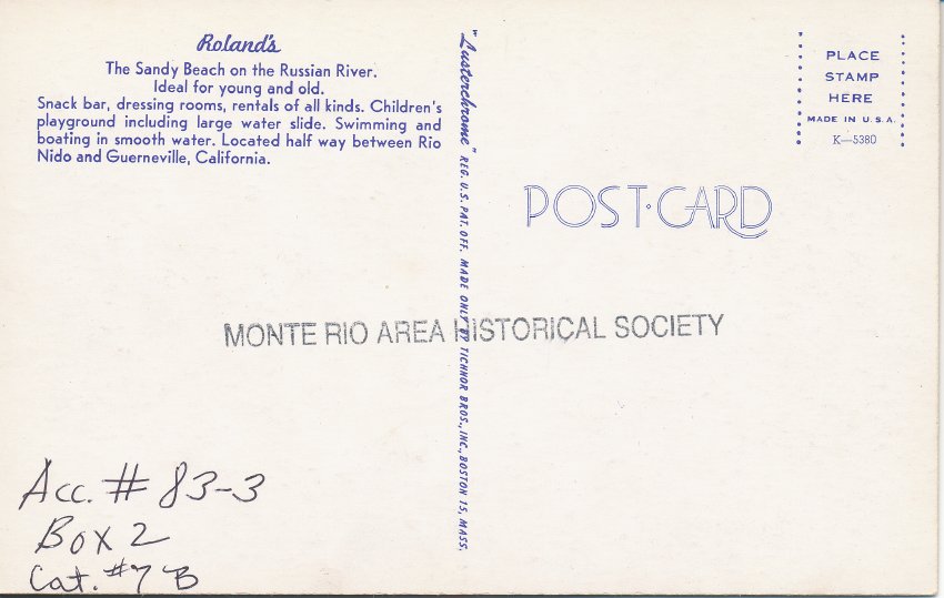 Roland’s (Color Postca)