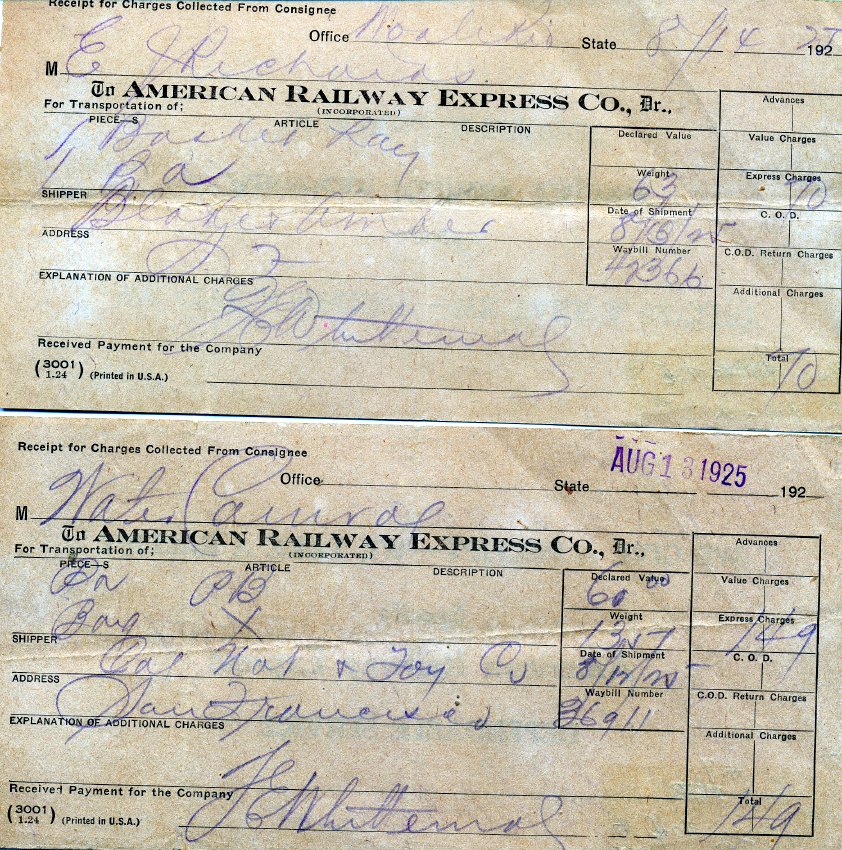 Receipt (American Exp)