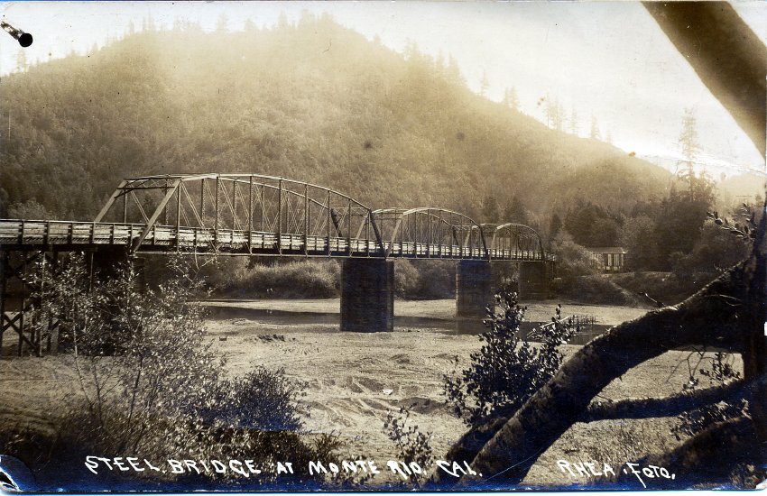 Steel Bridge At Monte Rio, CA